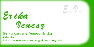 erika venesz business card